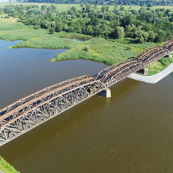 alte Oderbrücke von oben